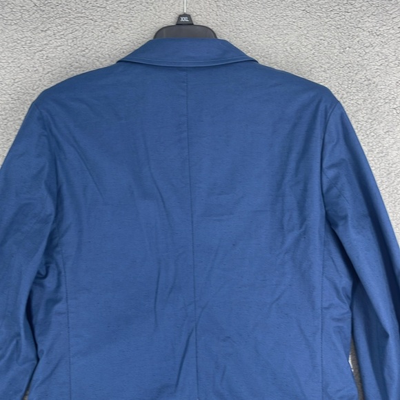 Everlane Performance Chino blazer navy blue with black spots two button men’s 38 - Picture 9 of 12